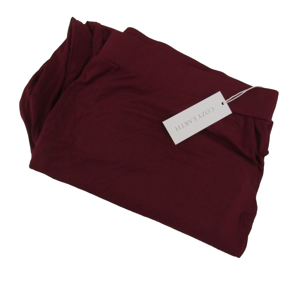 Cozy Earth Bamboo Jogger Pants Mens XXXL Burgundy Soft Elastic Waist Lounge
